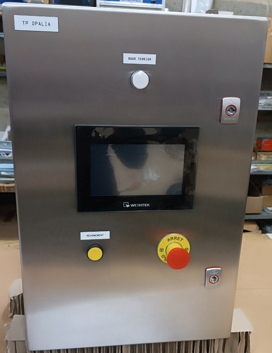 Armoire ouverte TP OPALIA avec automate Schneider M221 et IHM Weintek